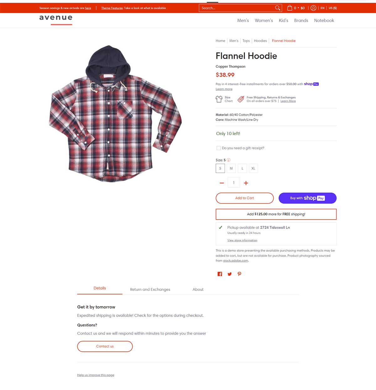 Avenue Theme - Product Page