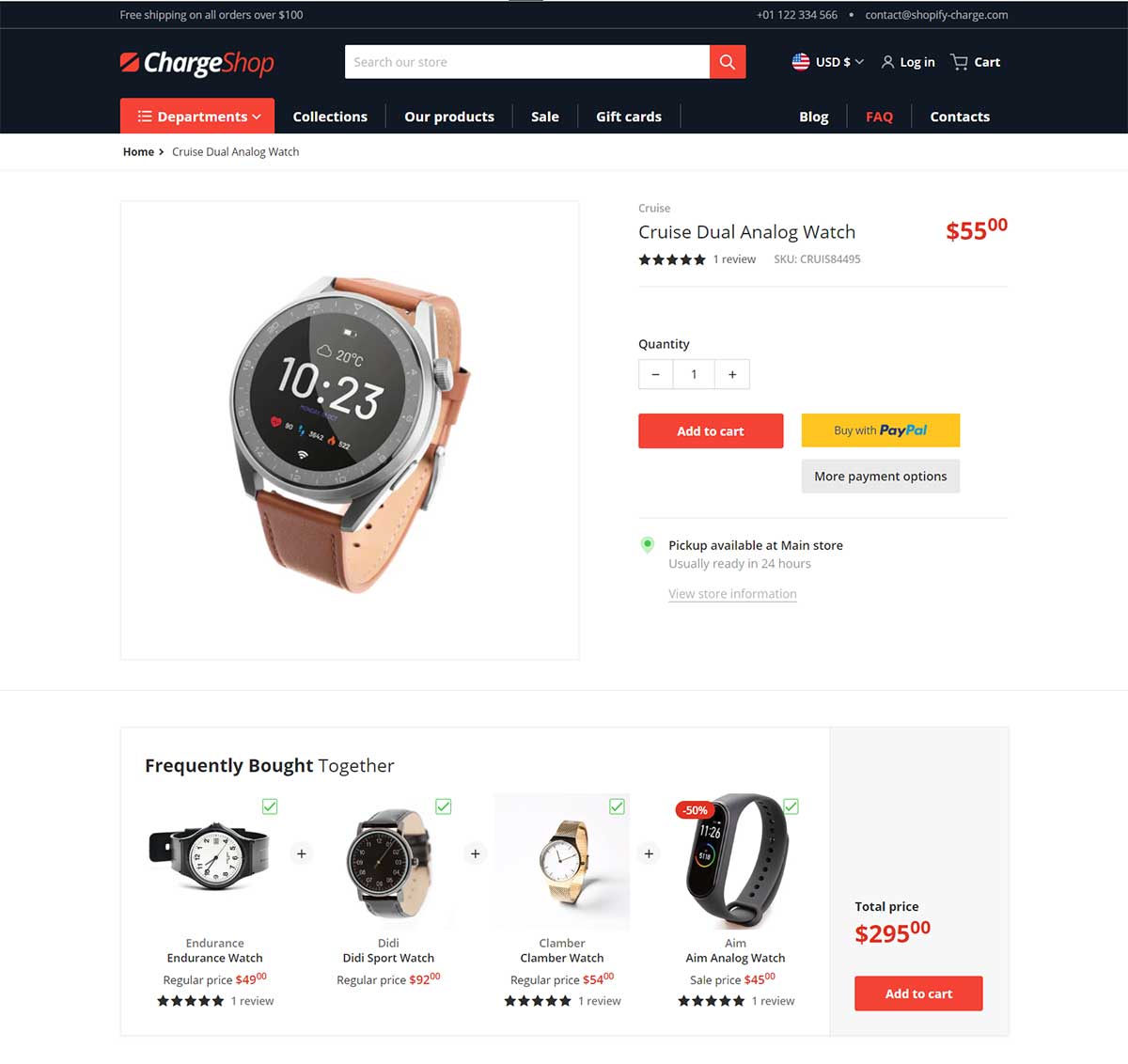 Charge Theme - Product Page Layout