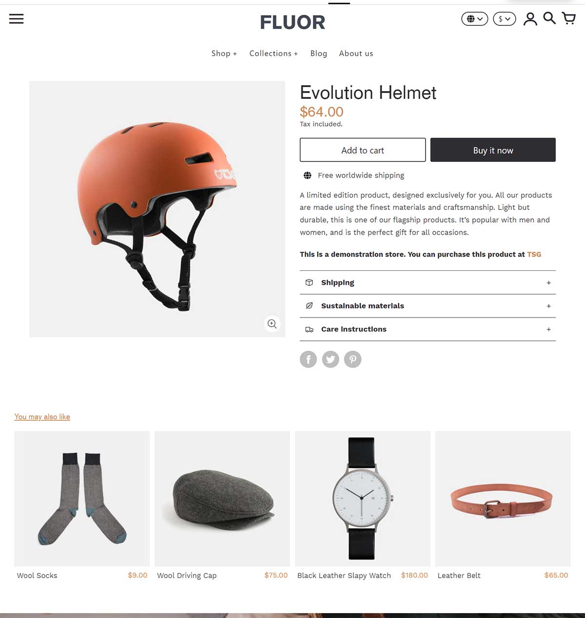Colors Theme - Product Page
