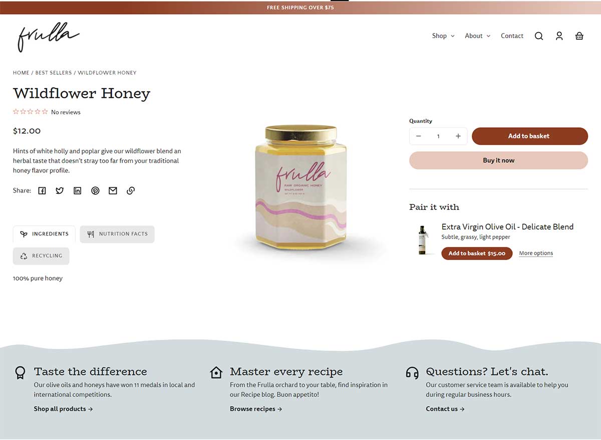 Whisk Theme - Product Page