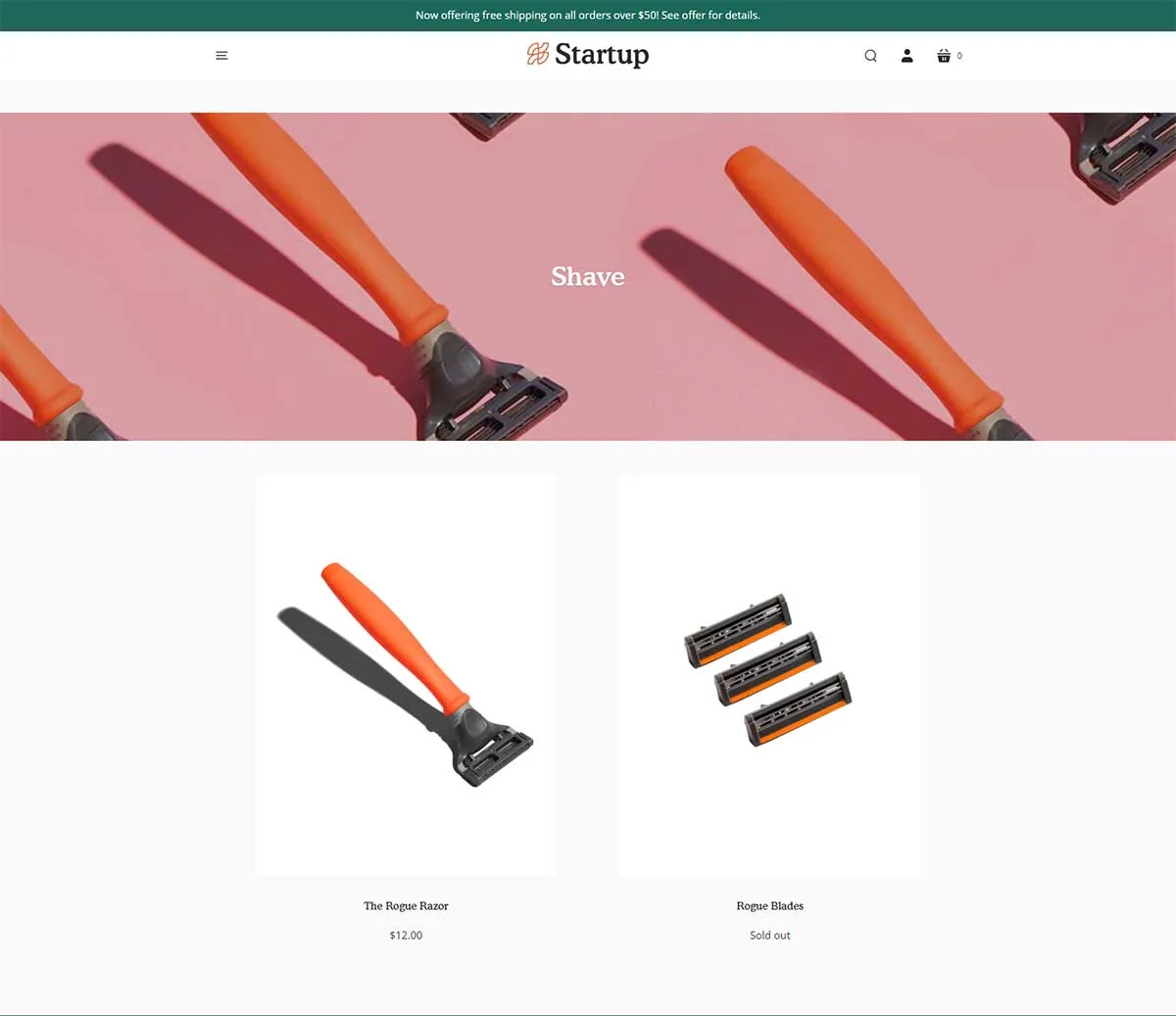 Startup Theme - Collections