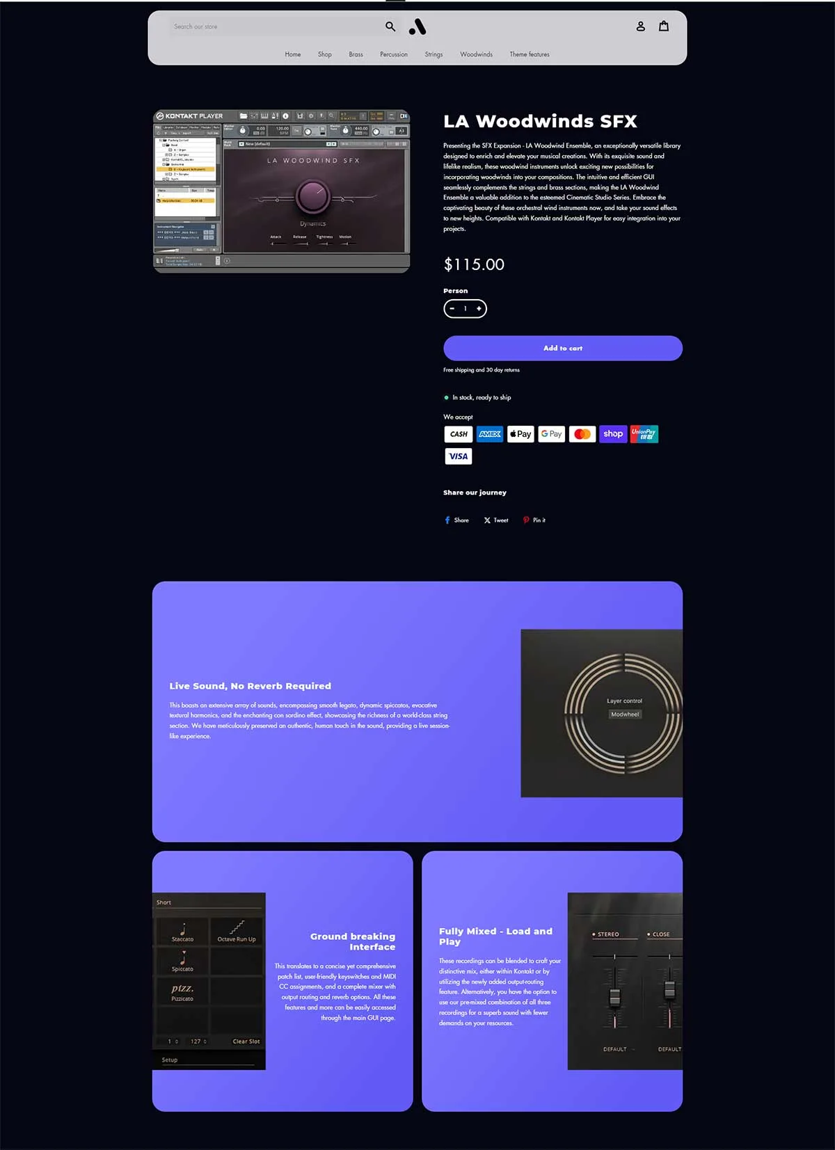 Artist Theme - Product Page