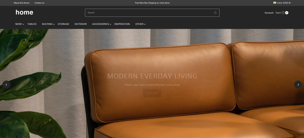 Vantage Shopify Theme - Home Decor and Furniture