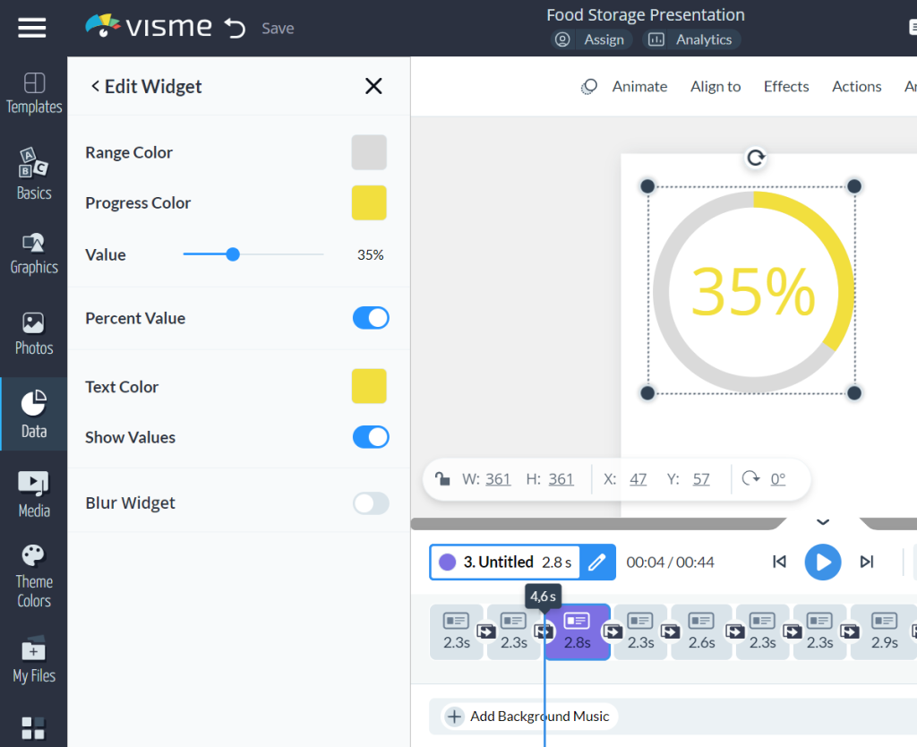 Visme’s 3D Data Widgets